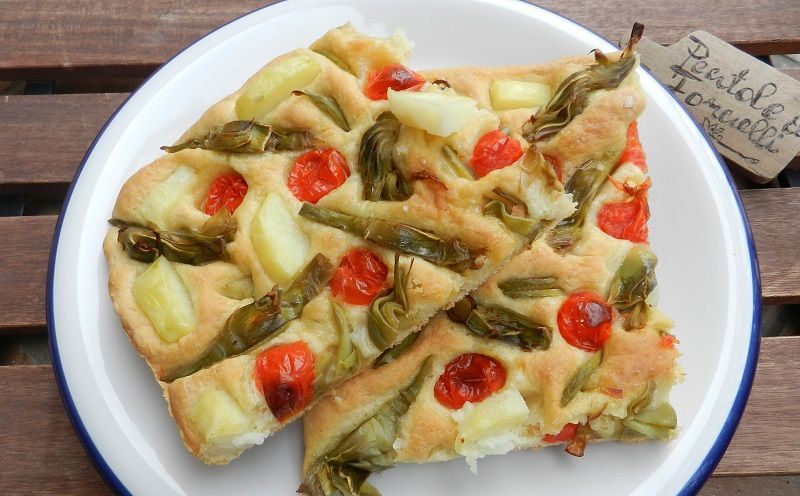 Focaccia con Carciofi