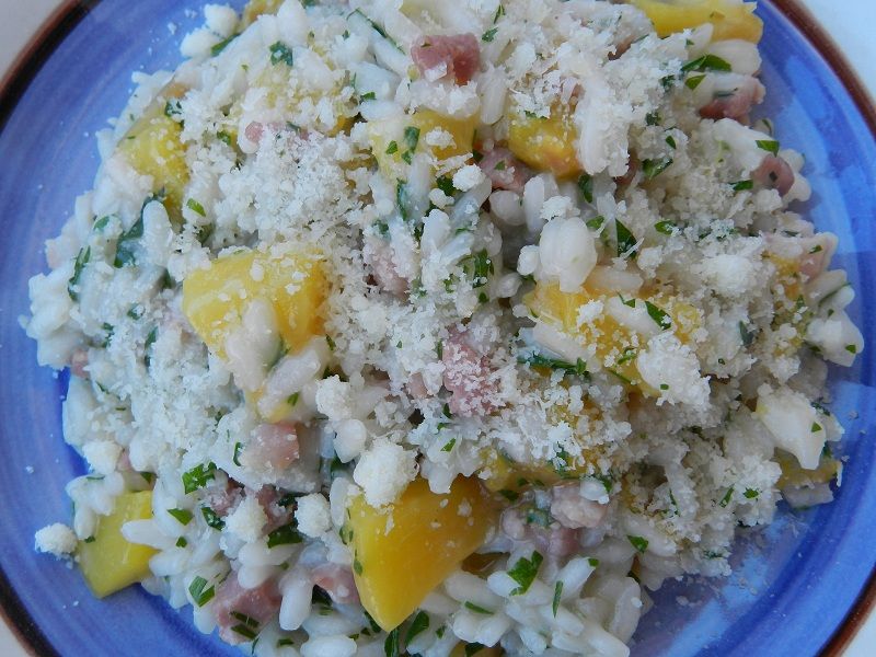 Risotto con le Pesche