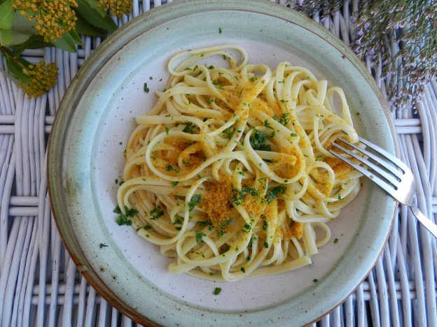 Linguine con bottarga